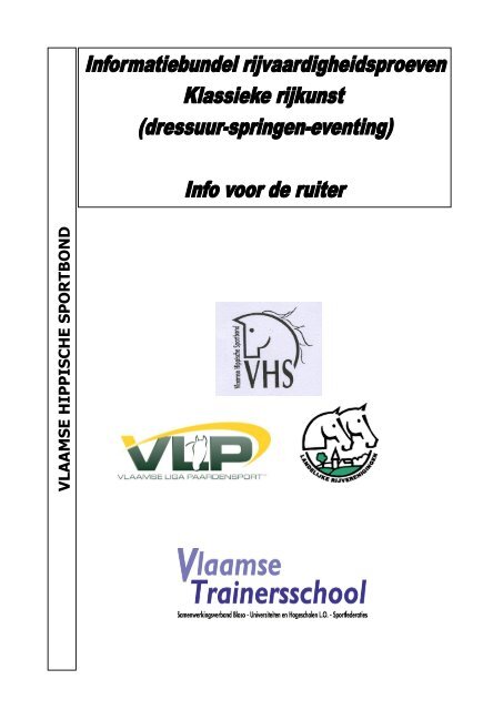 Richtlijnen en inhouden examens rijvaardigheidsproeven - VLP