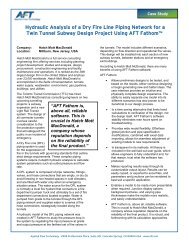 Dry Fire Line Piping Network for Twin Tunnel Subway Design ...