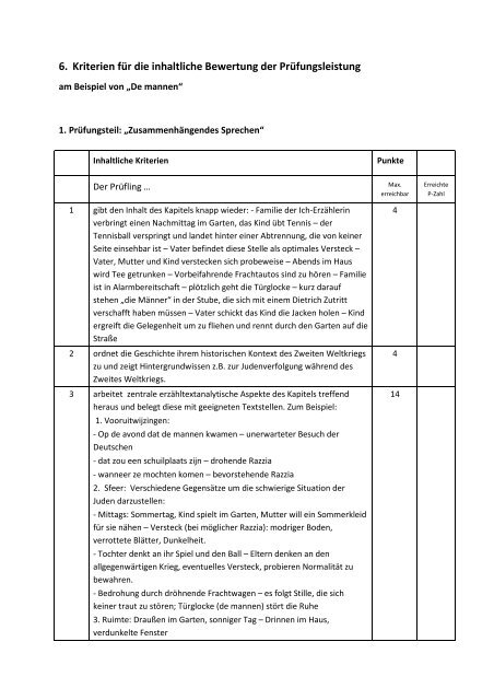 MÃ¼ndliche PrÃ¼fung NL GK-n Ã¼berarbeitet - Standardsicherung NRW