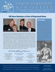 Newsletter Spring 2012 - Vatican Observatory