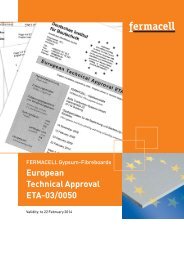 European Technical Approval ETA-03/0050 - Fermacell