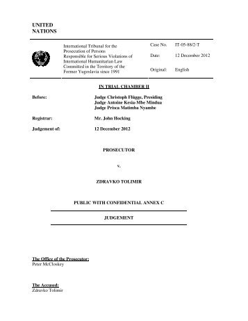 Judgement - ICTY