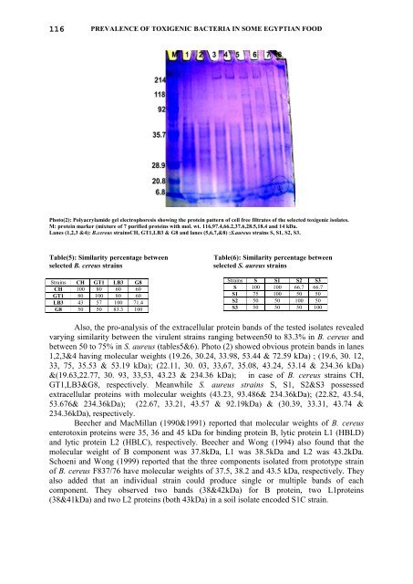 prevalence of toxigenic bacteria in some egyptian food abstract ...