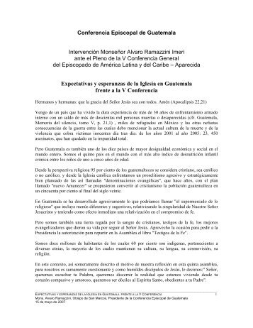 15 de mayo de 2007 - Conferencia Episcopal de Guatemala