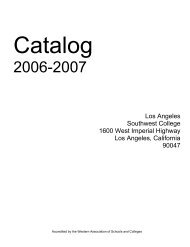 Catalog - Los Angeles Southwest College