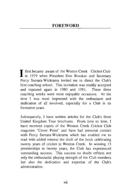 Twenty - Weston Creek Cricket Club