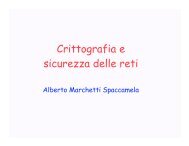 Crittografia e sicurezza delle reti