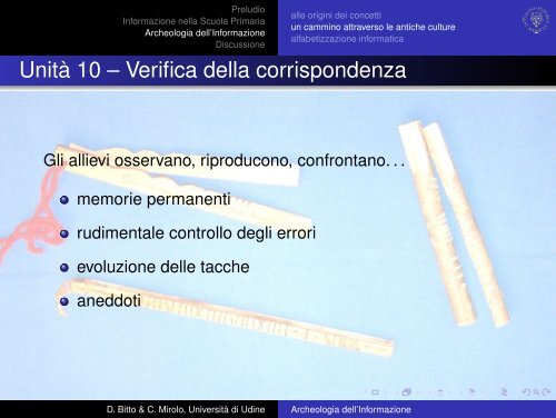 Archeologia dell'Informazione' - Dipartimento di Matematica "U. Dini"