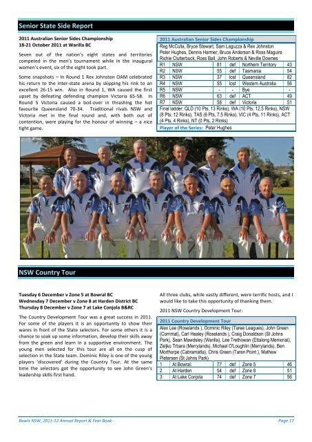 TO DOWNLOAD THE 2012 RNSWBA ANNUAL ... - Bowls NSW