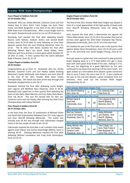 TO DOWNLOAD THE 2012 RNSWBA ANNUAL ... - Bowls NSW