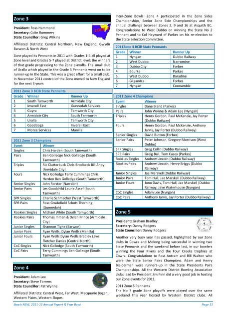 TO DOWNLOAD THE 2012 RNSWBA ANNUAL ... - Bowls NSW