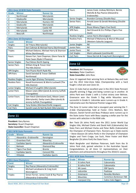 TO DOWNLOAD THE 2012 RNSWBA ANNUAL ... - Bowls NSW