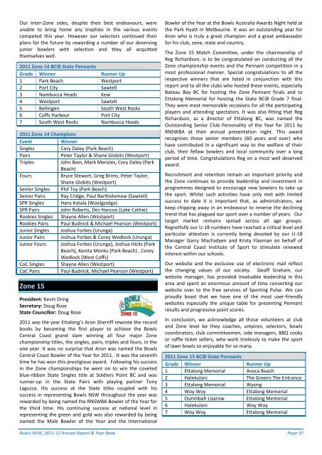 TO DOWNLOAD THE 2012 RNSWBA ANNUAL ... - Bowls NSW