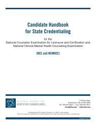 Candidate Handbook for State Credentialing - National Board for ...