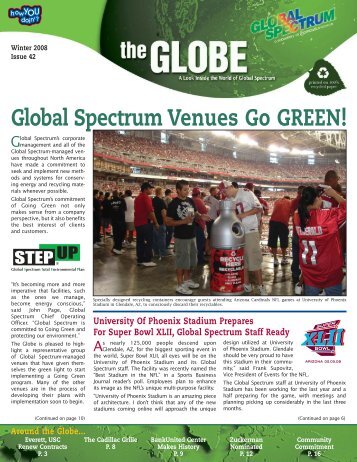 Global Spectrum Venues Go GREEN!