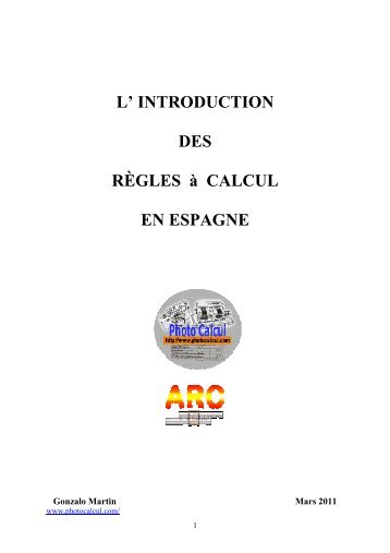 introduction regle calcul Espagne - photocalcul
