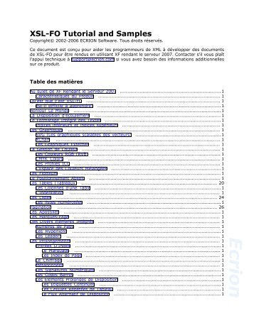 xsl fo tutorial Xsl transformer.
