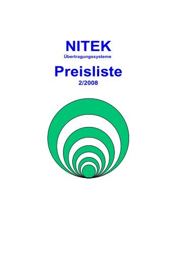 Kurzliste Nitek - Opto-System-Technik