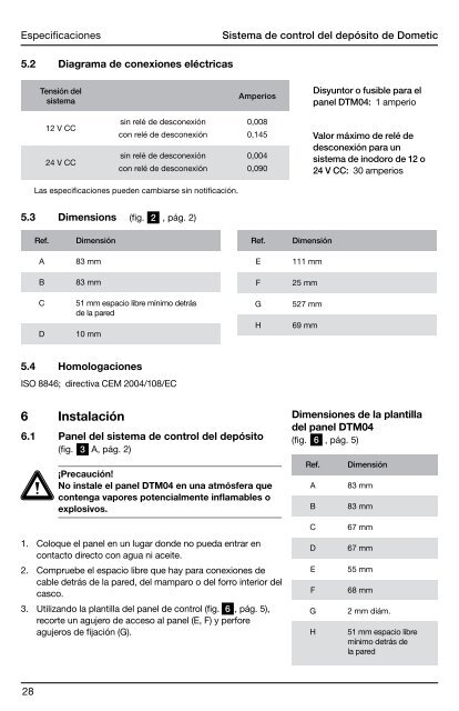 600346029 DTM04 Dometic tank monitor system manual