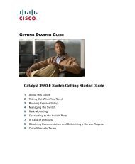 Catalyst 3560-E Switch Getting Started Guide - Cisco