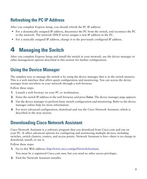 Catalyst 3560-E Switch Getting Started Guide - Cisco