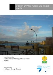 ENERGY SAVING PUBLIC LIGHTING IN MALTA - MIEMA