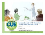 Lawson Security 9.0.1: What's New d Wh t Y M N ... - Digital Concourse