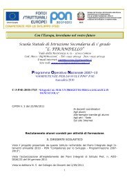 Istituto Comprensivo âA - Scuola Pirandello Comiso ...