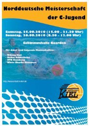 ProgrammheftKiel.pdf - Norddeutscher Schwimmverband