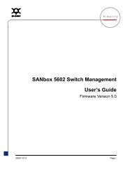 SANbox 5602 Switch Management User's Guide - SANDirect.com