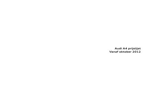 Prijslijst Audi A4 per 01-10-2012 .pdf - Fleetwise