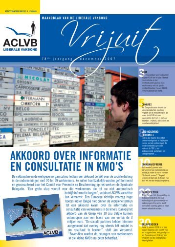 AKKOORD OVER INFORMATIE EN CONSULTATIE IN KMO'S - Aclvb