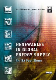 Renewables in Global Energy Supply - An IEA Fact Sheet