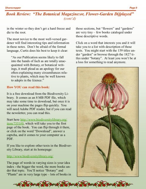 december 2010 issue - Tarrant County Master Gardener Association