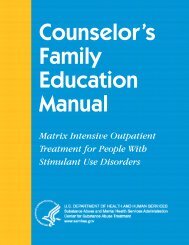 Counselor's Family Education Manual