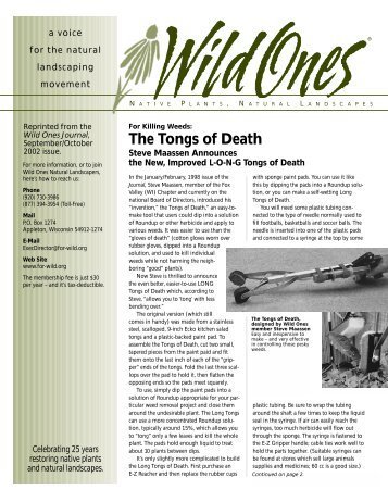 The Tongs of Death - Wild Ones