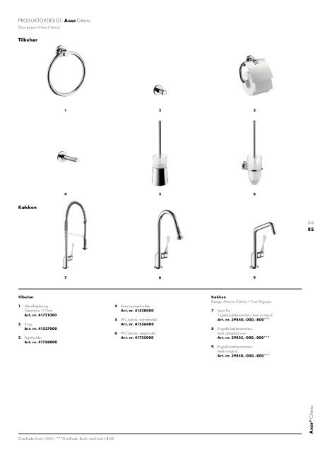 Axors samlede katalog: The Collections - Hansgrohe