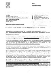 Brief an den Deutschen Bundestag zur WahlprÃ¼fung - ErgÃ¤nzung ...
