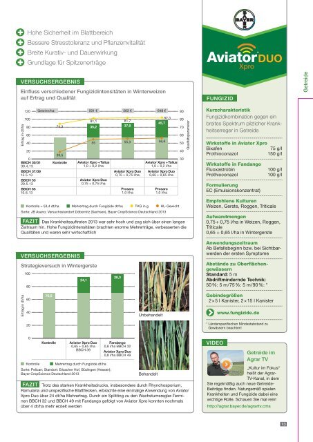 Agrar Berater Frühjahr 2014 - Bayer CropScience Deutschland GmbH