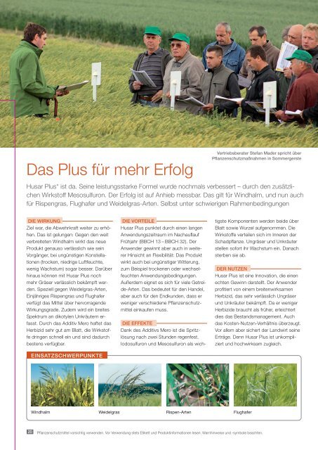 Agrar Berater Frühjahr 2014 - Bayer CropScience Deutschland GmbH