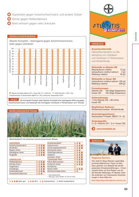 Agrar Berater Frühjahr 2014 - Bayer CropScience Deutschland GmbH