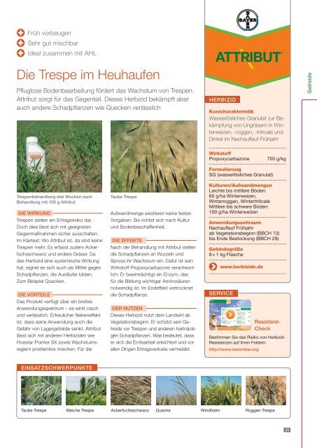 Agrar Berater Frühjahr 2014 - Bayer CropScience Deutschland GmbH