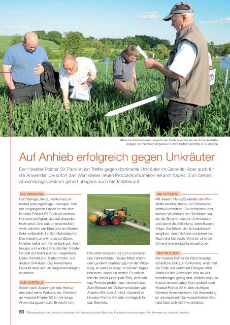 Agrar Berater Frühjahr 2014 - Bayer CropScience Deutschland GmbH