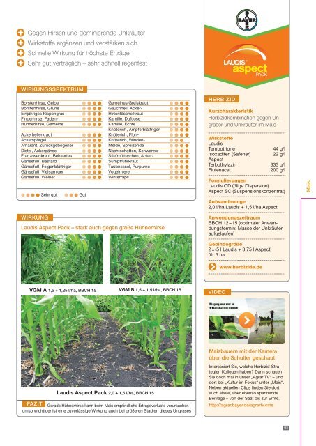 Agrar Berater Frühjahr 2014 - Bayer CropScience Deutschland GmbH