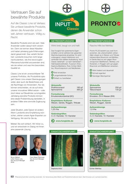 Agrar Berater Frühjahr 2014 - Bayer CropScience Deutschland GmbH