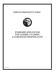 CCW application - Los Angeles County Sheriff's Department