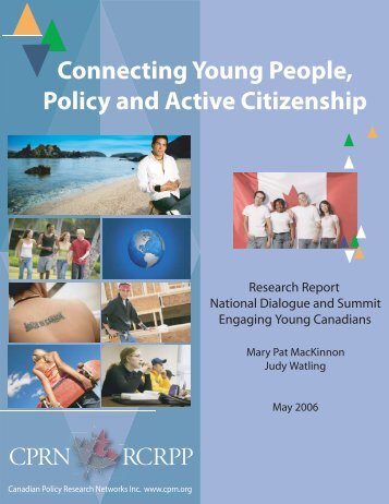 Connecting Young People, Policy and Active Citizenship - Canadian ...