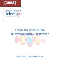 repÃºblica de colombia televisiÃ³n digital terrestre - tijbc