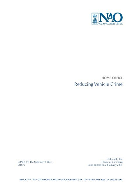 Vehicle Crime Review 2005 - AVCIS Police.UK