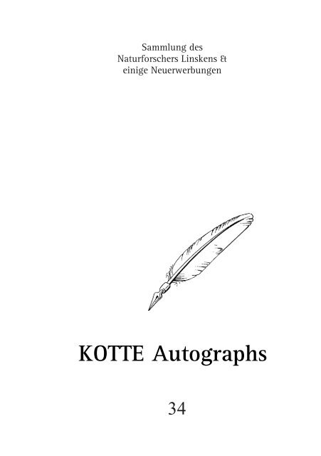 KOTTE Autographs